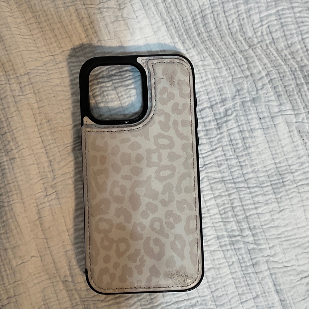 Leopard Print Phone Case - Gray